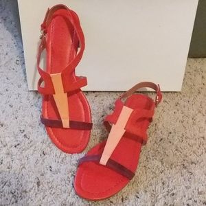 Sigerson Morrison Kimora Suede  Strappy Flats